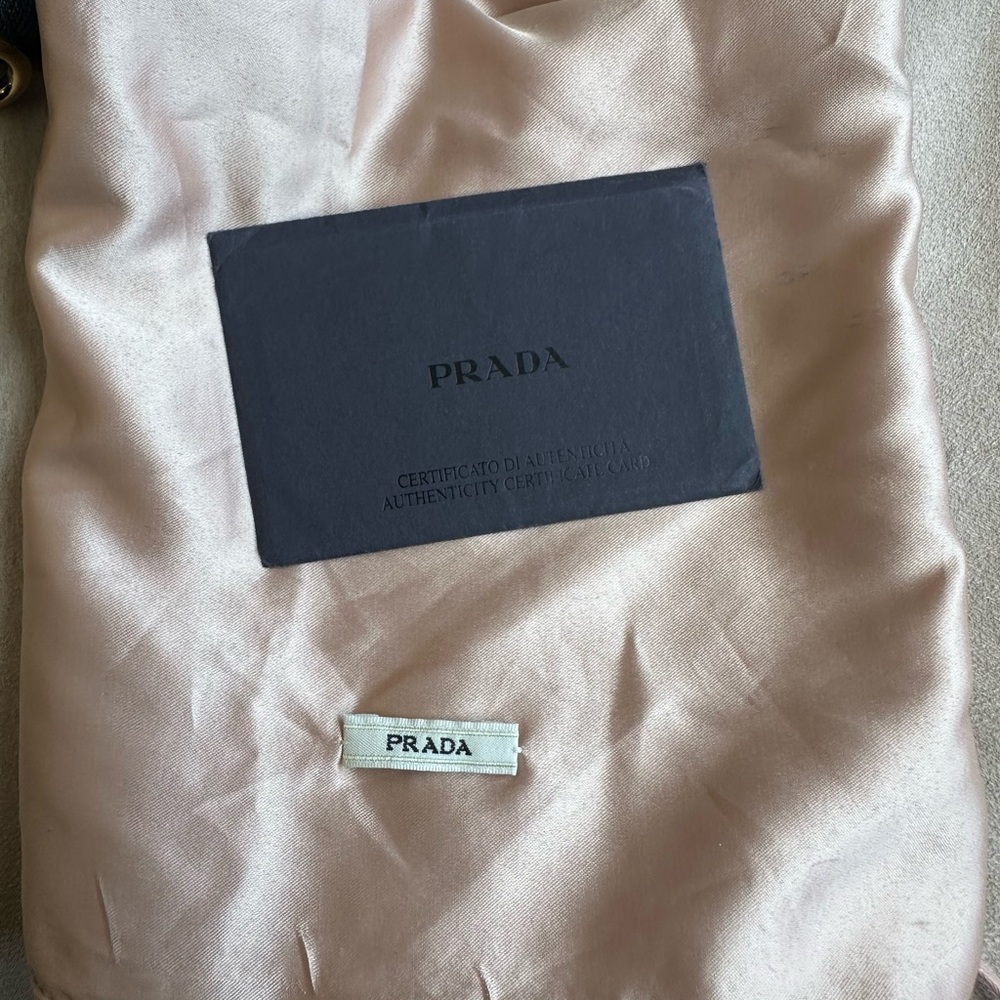 PRADA  Denim Corsaire Waist / Crossbody Bag 2017 Collection RARE Authentic- Dust - Picture 10 of 16